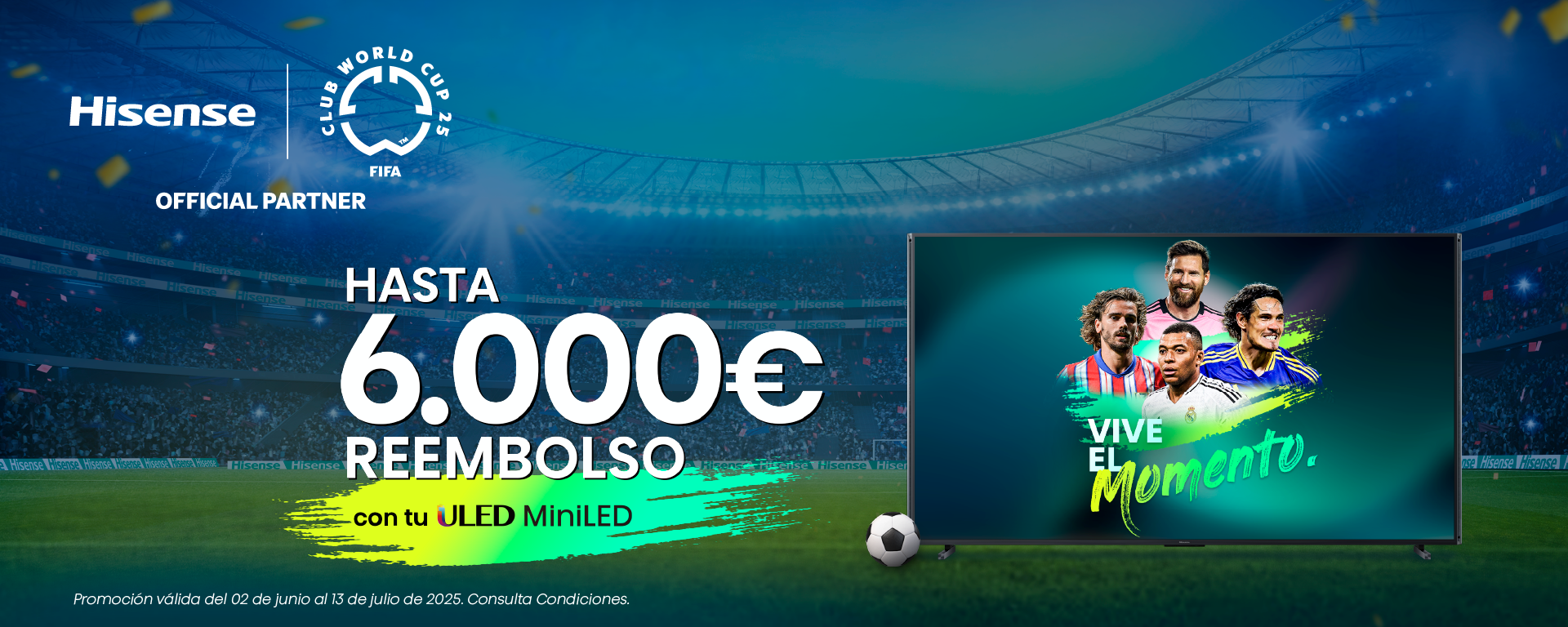 Hasta 6.000€ de regalo en  Hisense